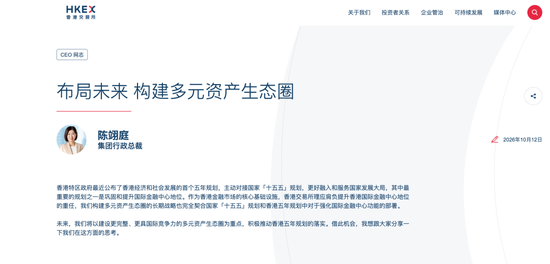 港交所CEO陈翊庭:投资中国成为国际投资者的必选项!