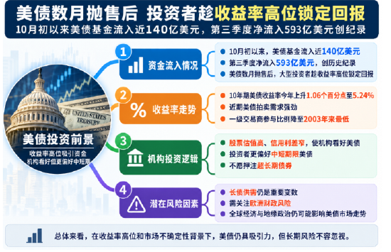 美债抛售潮中，机构开始抄底：593亿美元资金创纪录涌入