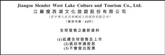 港股不认“散户热度”,瘦西湖推迟上市